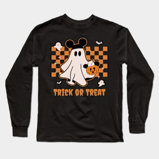 Trick Or Treat Ghost Long Sleeve T-Shirt